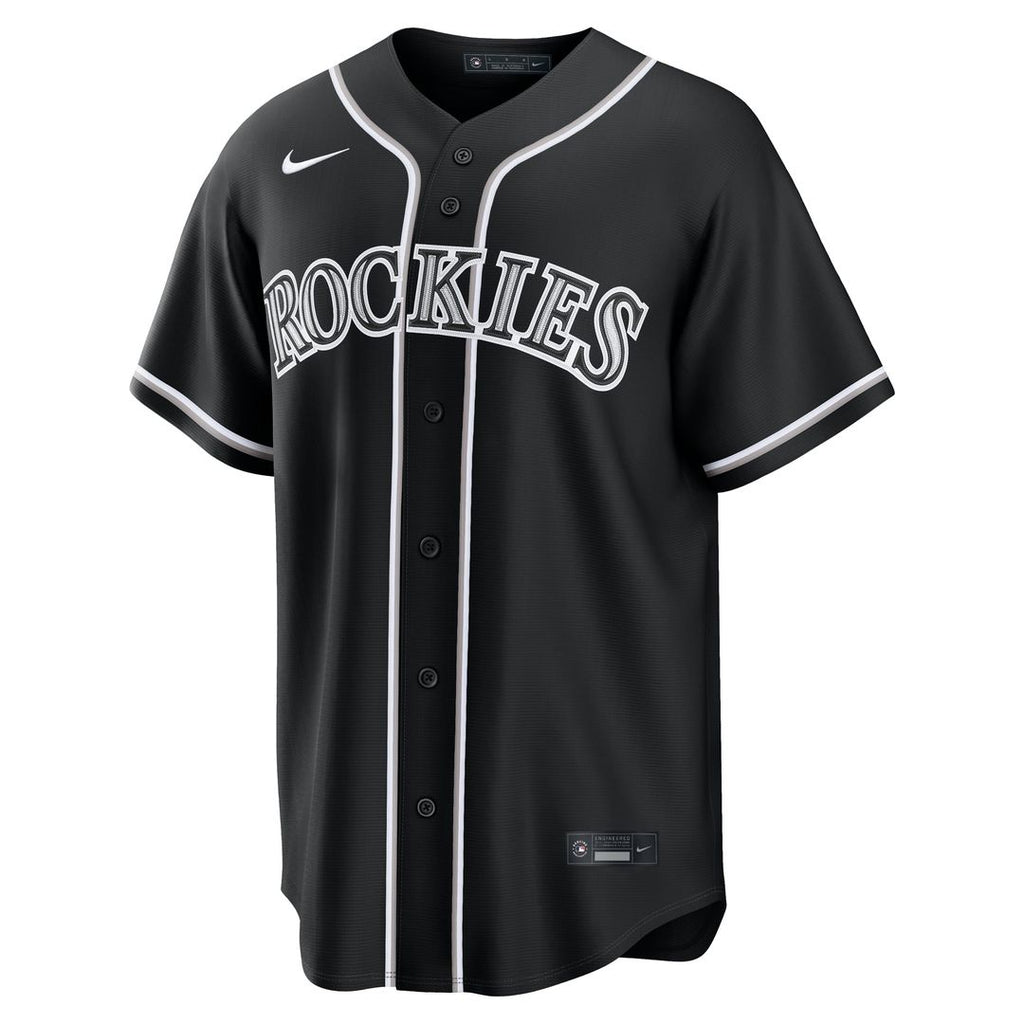 Colorado Rockies Nike Fashion Replica Black Out Jersey