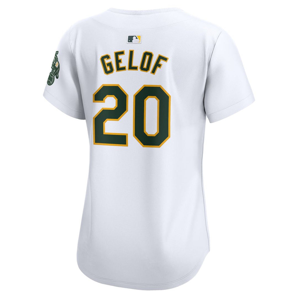 Athletics Zack Gelof Nike Women's Home Limited Player Jersey - White