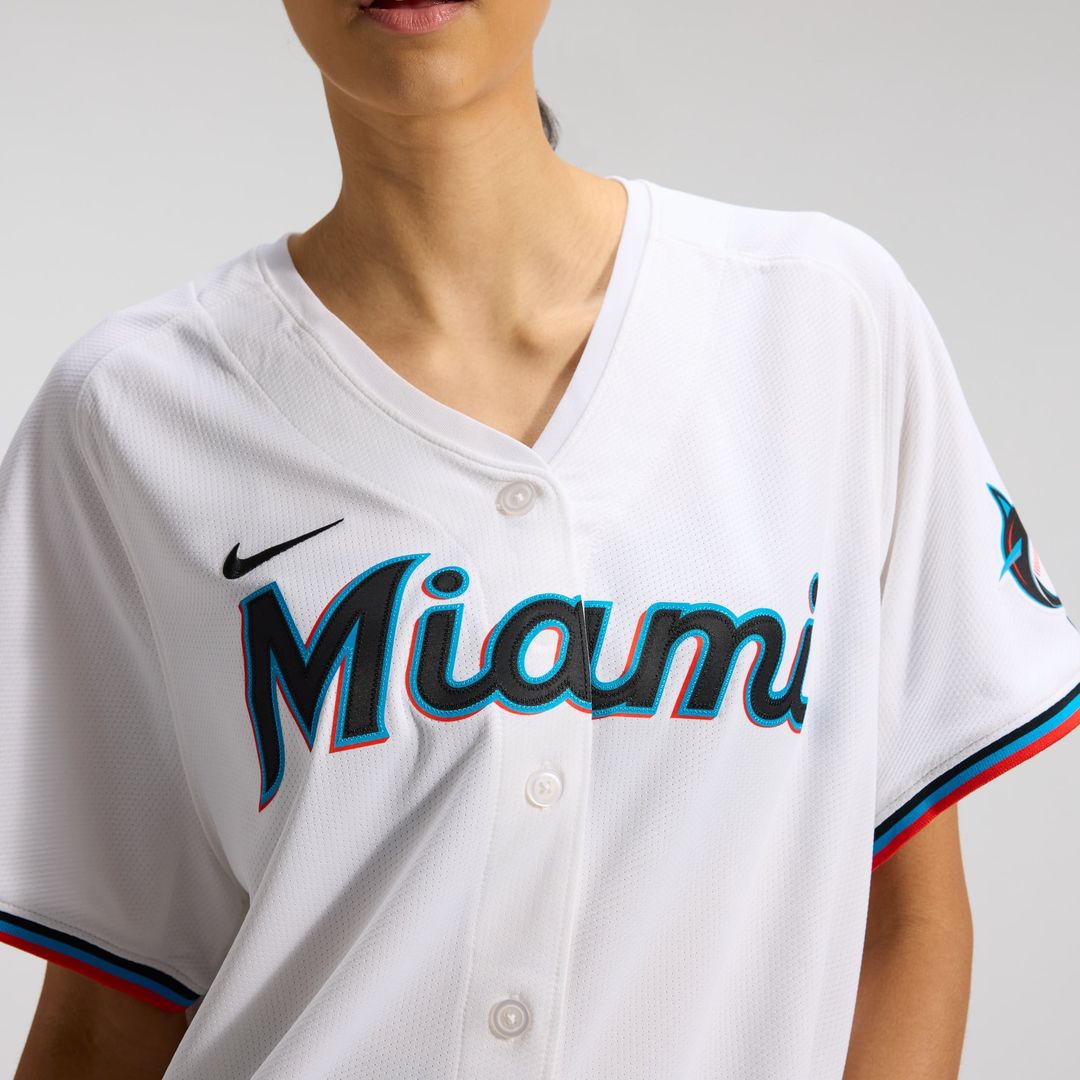 Miami Marlins Sandy Alcantara Nike Women's Home Limited Player Jersey - White