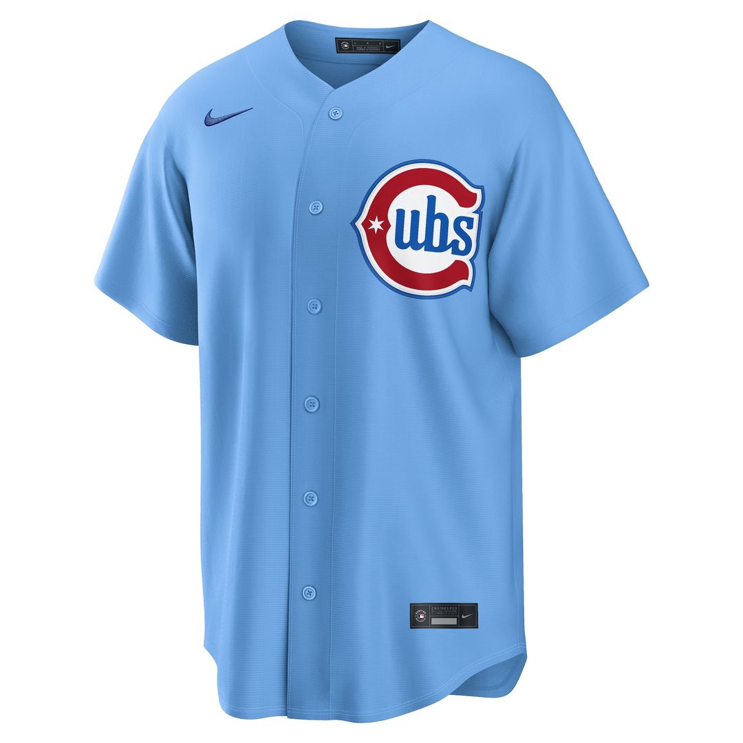 Chicago Cubs Pete Crow - Armstrong Nike Alternate Replica Jersey - Light Blue