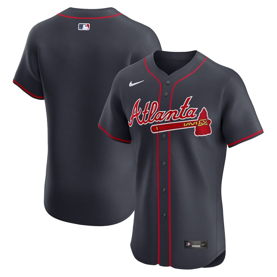 Atlanta Braves Nike Alternate Elite Jersey - Navy