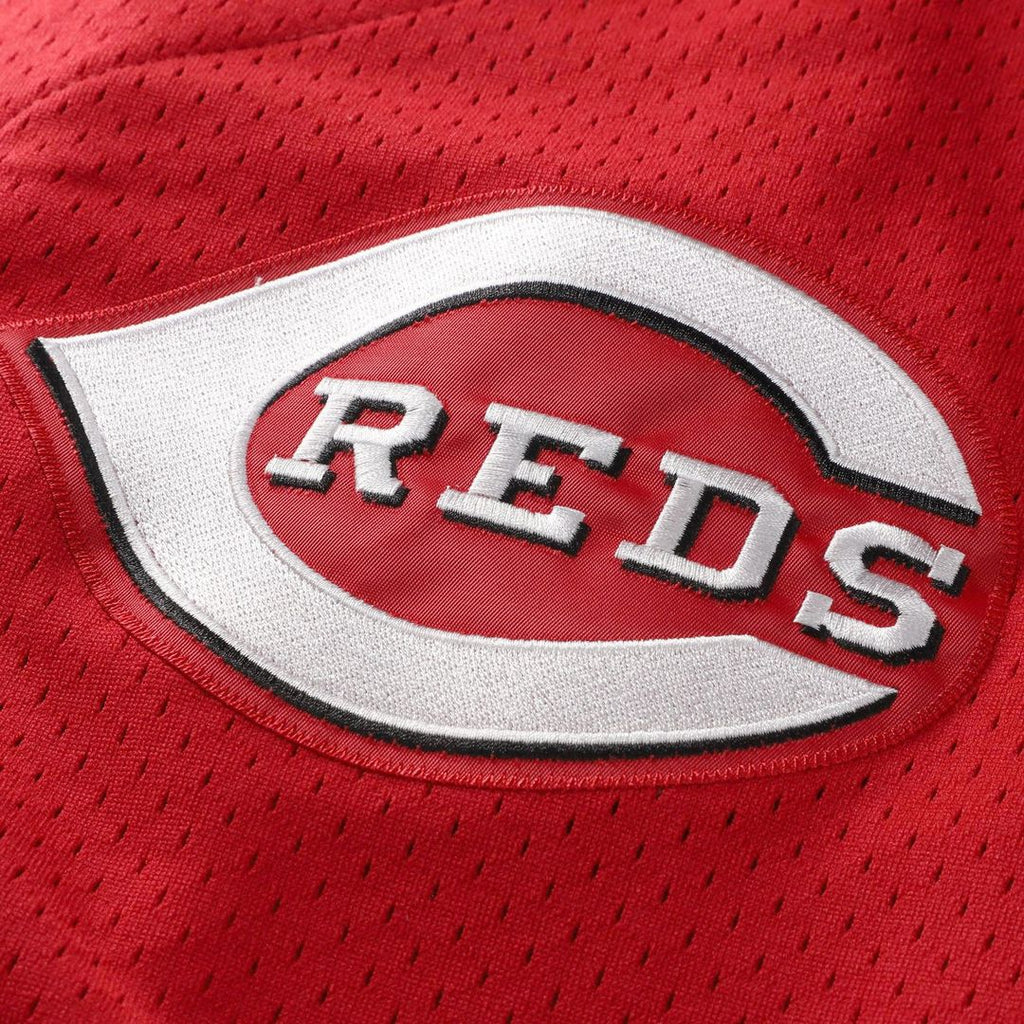 Cincinnati Reds Barry Larkin Mitchell & Ness Throwback Cooperstown Mesh Batting Practice Jersey - Red