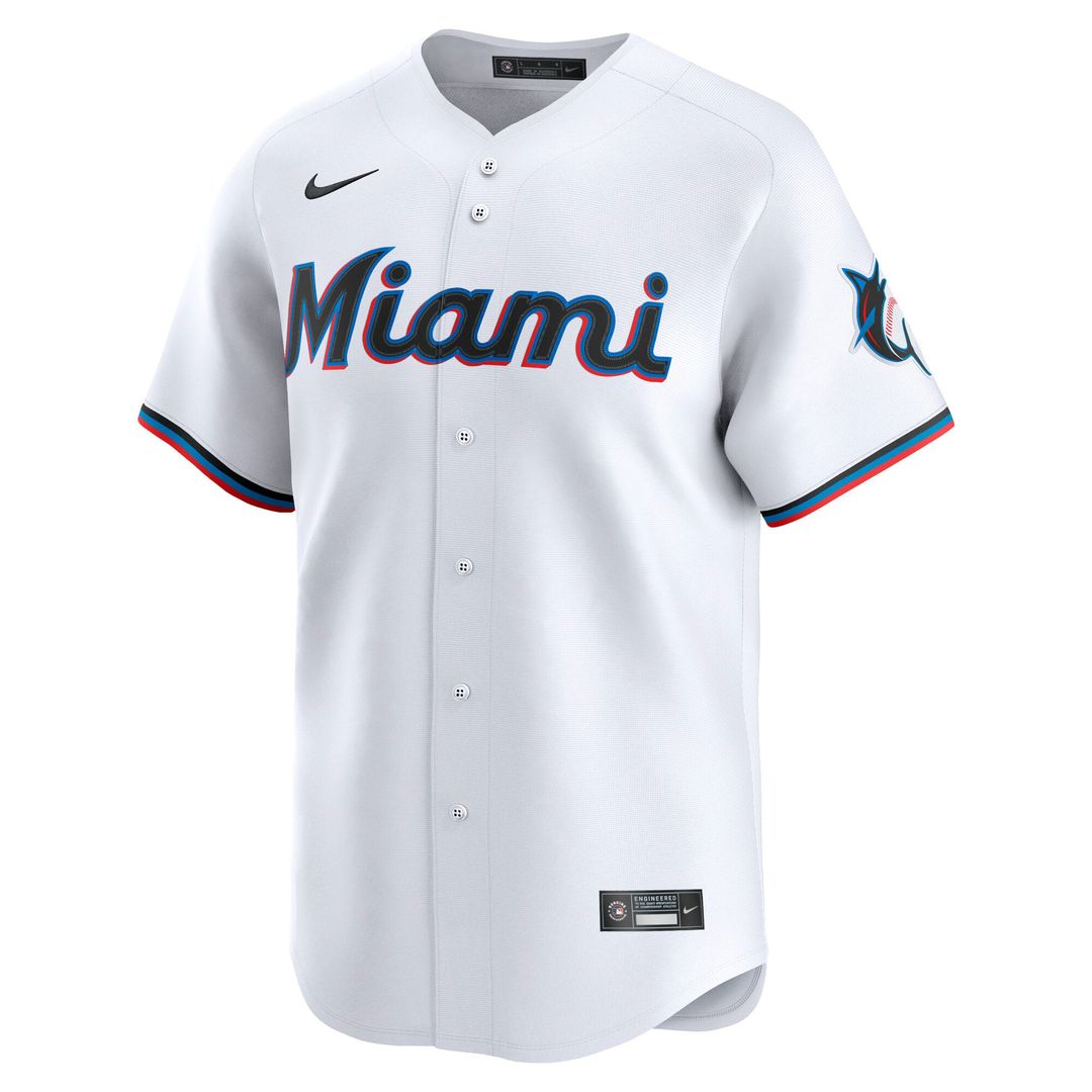 Miami Marlins Nike Home Replica Team Jersey - White