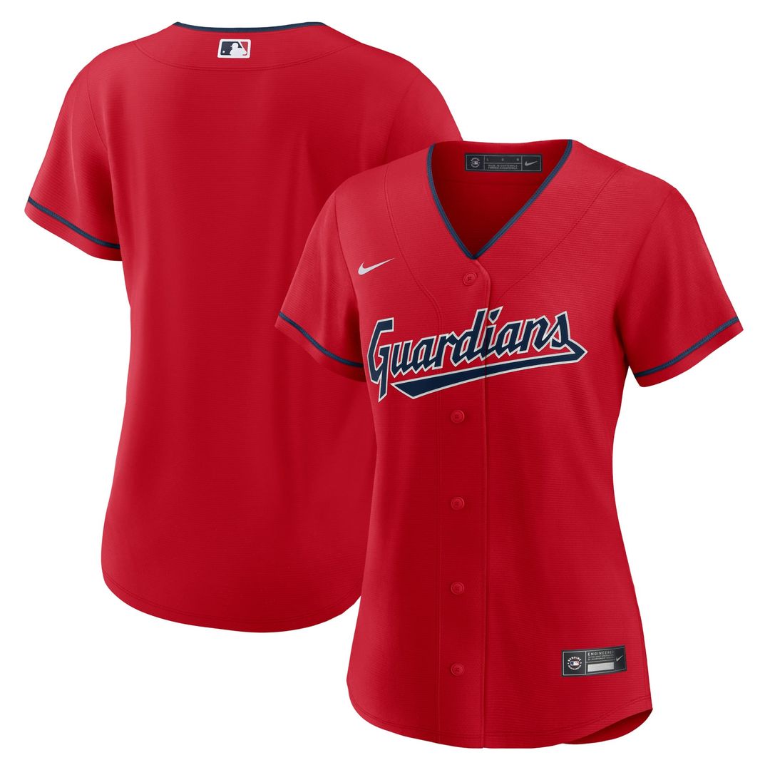 Cleveland Guardians Nike Women's Alternate Official Replica Jersey - Navy