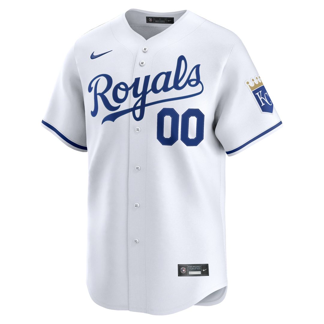 Kansas City Royals Nike Home Limited Custom Jersey - White