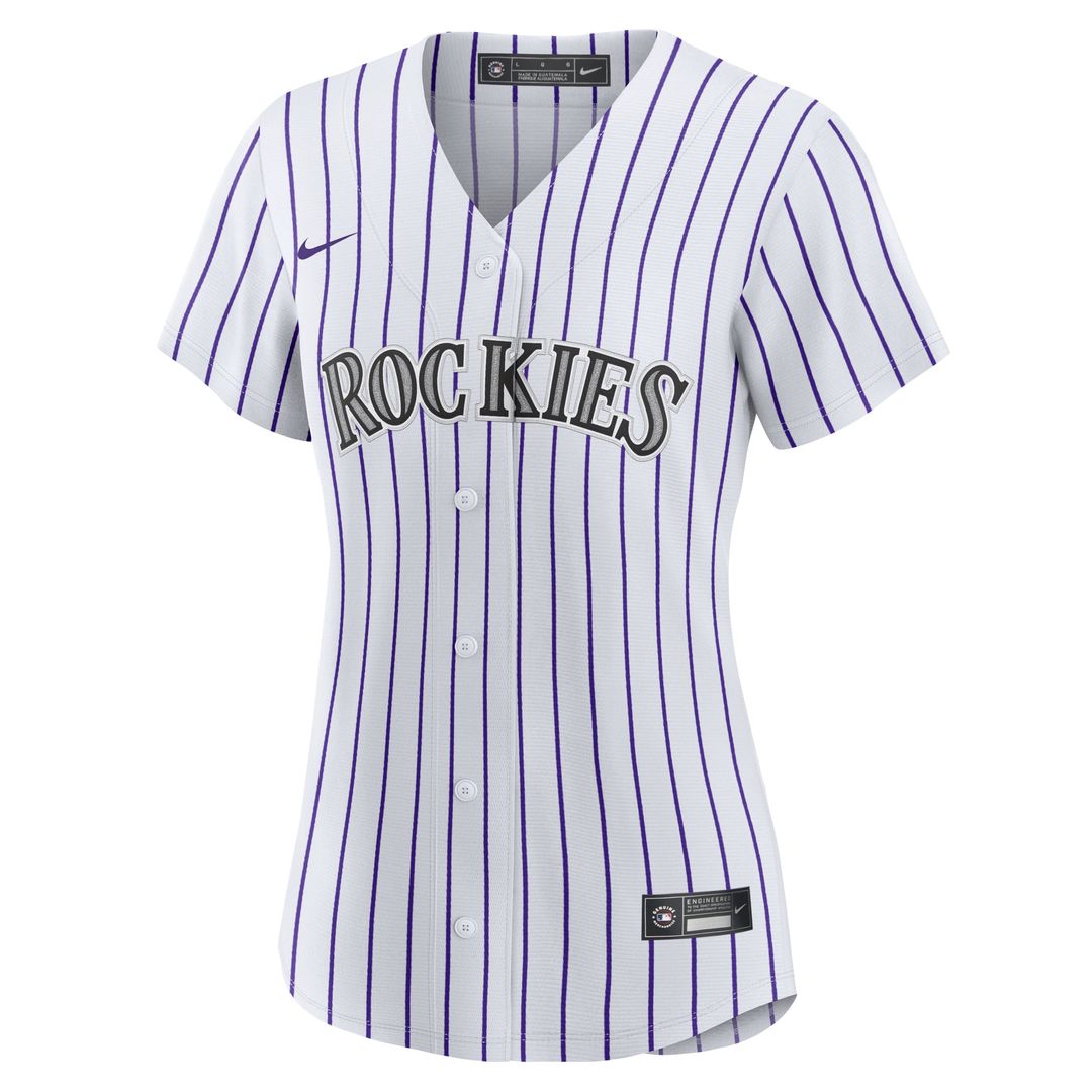 Colorado Rockies Tyler Freeman Nike Women's Home Replica Jersey - White