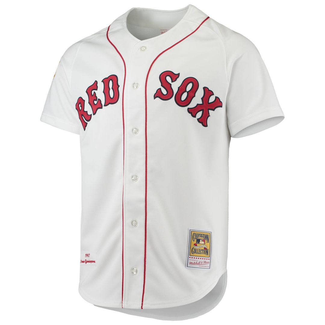 Boston Red Sox Nomar Garciaparra Mitchell & Ness 1997 Cooperstown Authentic Jersey - White