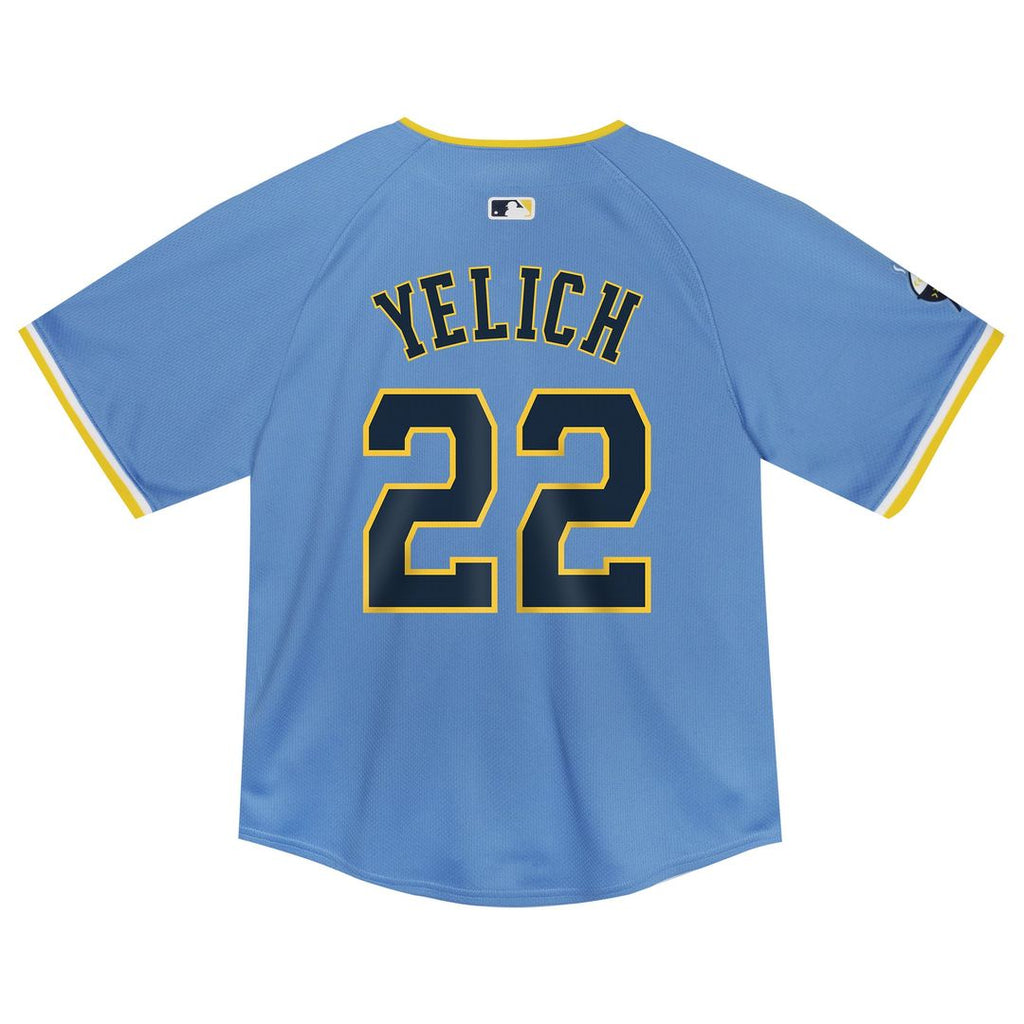 Milwaukee Brewers Christian Yelich Nike Toddler City Connect Limited Player Jersey - Powder Blue