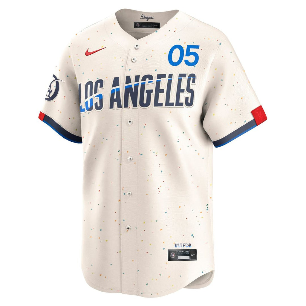 Los Angeles Dodgers Freddie Freeman Nike City Connect Limited Player Jersey - Cream