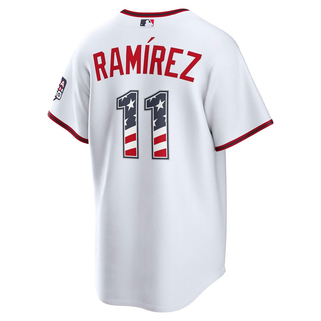 Cleveland Guardians José Ramírez Nike USA 250 Fourth of July Home Stadium Jersey - White