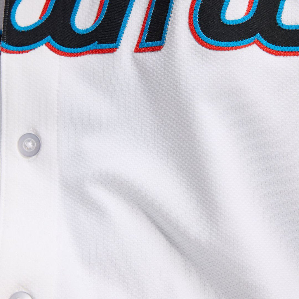 Miami Marlins Nike Home Elite Jersey - White