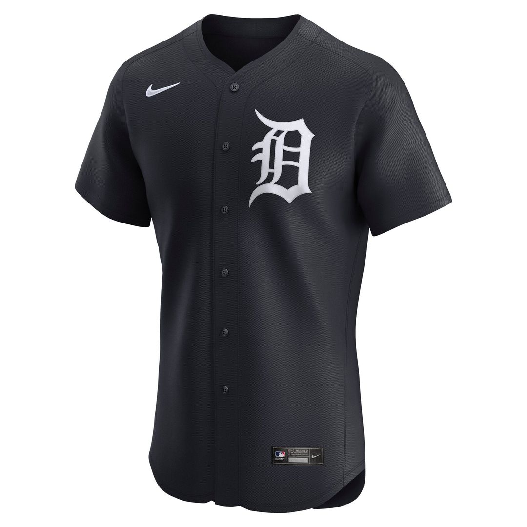 Detroit Tigers Nike Alternate 2 Elite Jersey - Navy