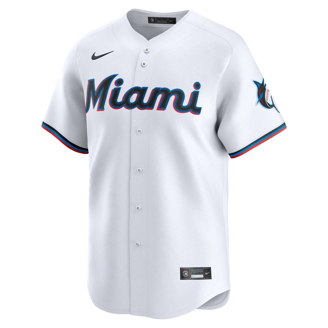 Miami Marlins Nike Home Limited Pick - A - Player Retired Roster Jersey - White