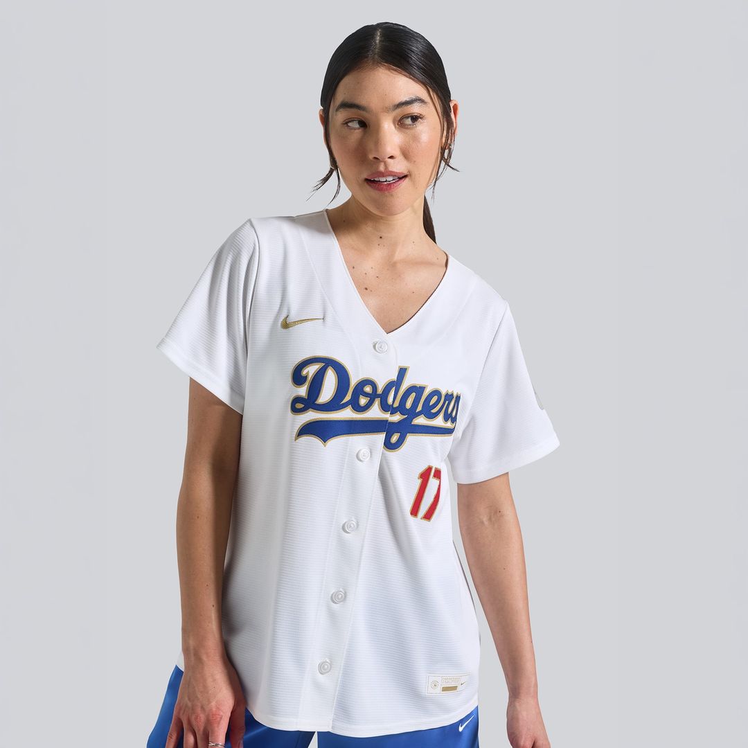 Los Angeles Dodgers Shohei Ohtani Nike Women's 2026 Gold Collection Stadium Jersey - White