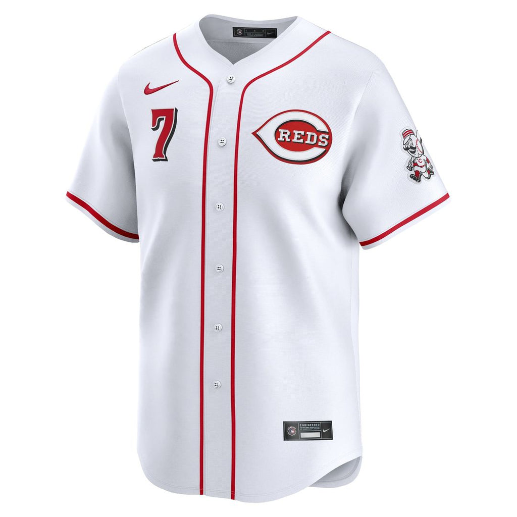 Cincinnati Reds Spencer Steer Nike Home Limited Player Jersey - White
