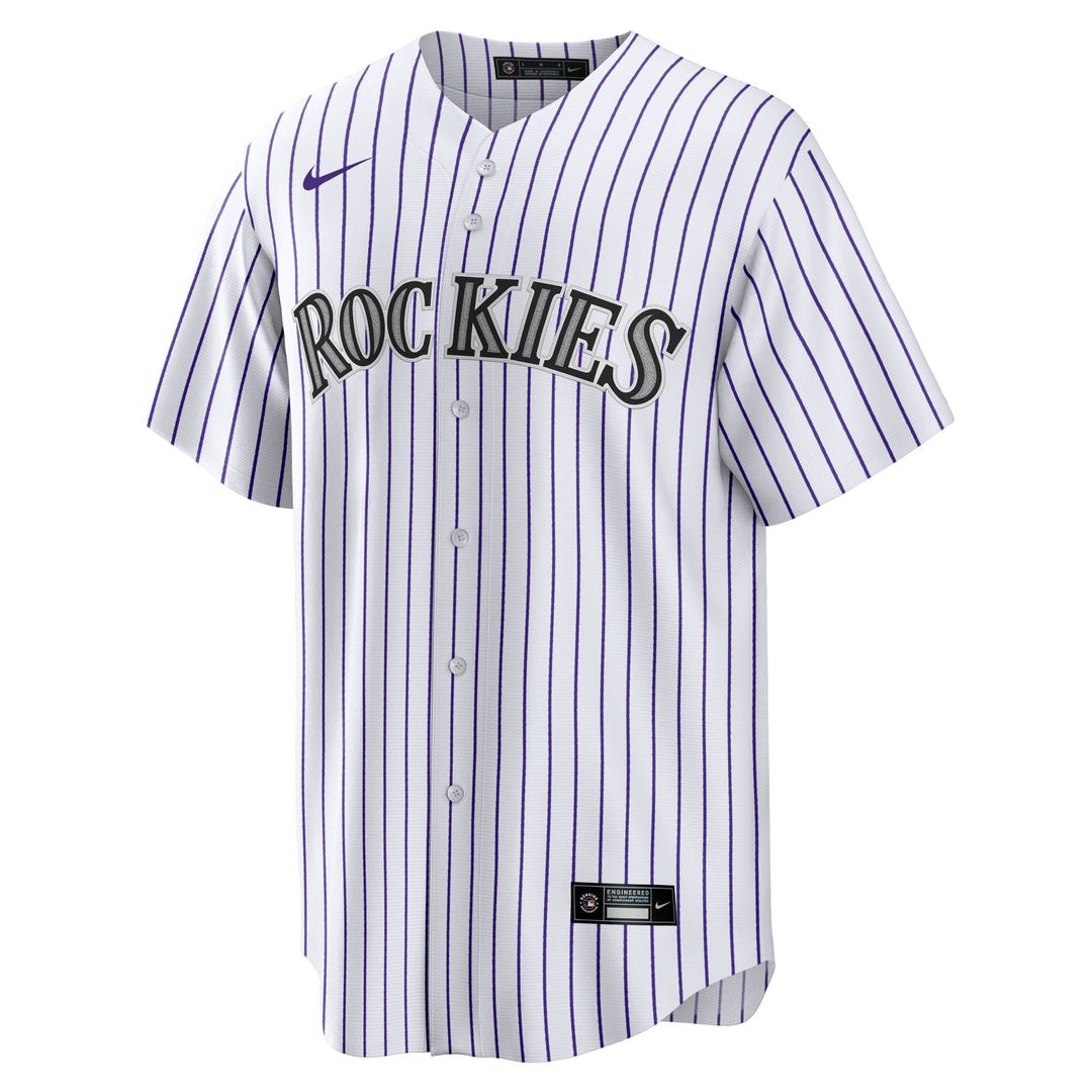 Colorado Rockies Hunter Goodman Nike Home Replica Jersey - White