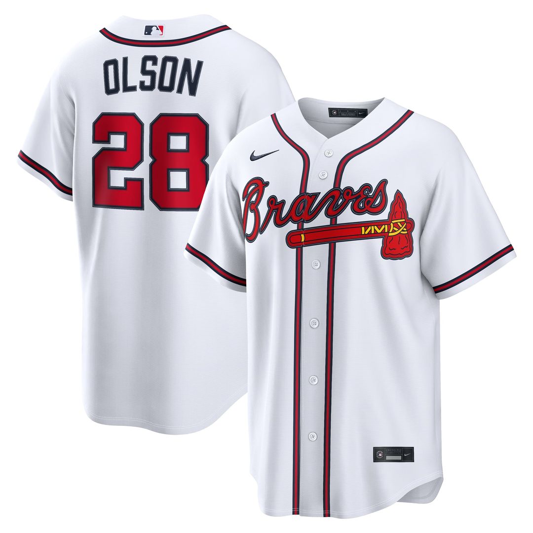 Atlanta Braves Matt Olson Nike Home Replica Jersey - White