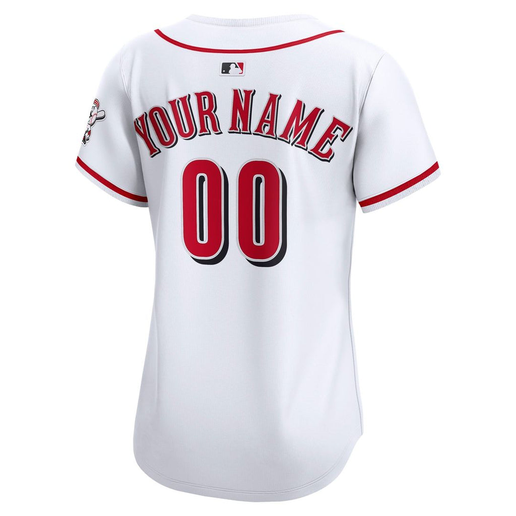 Cincinnati Reds Nike Women's Home Limited Custom Jersey - White