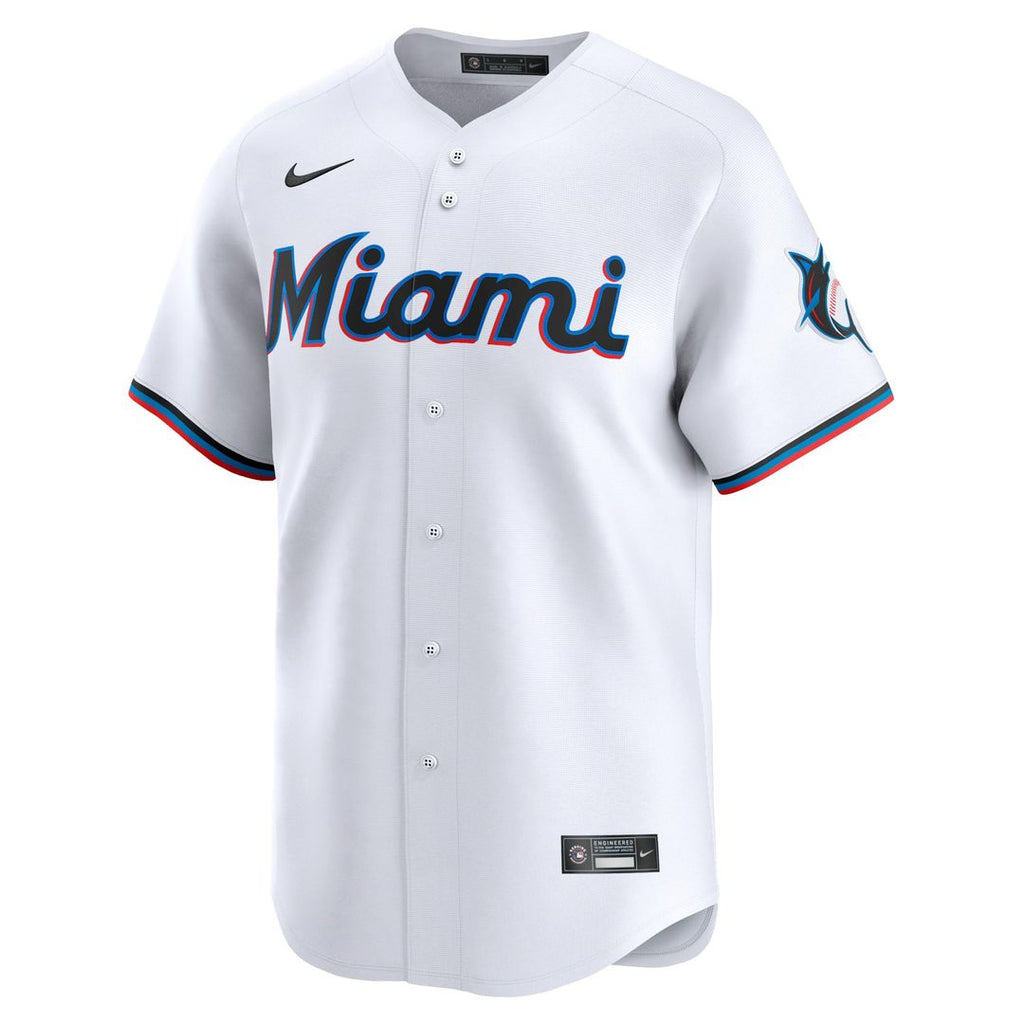 Miami Marlins Sandy Alcantara Nike Home Limited Player Jersey - White