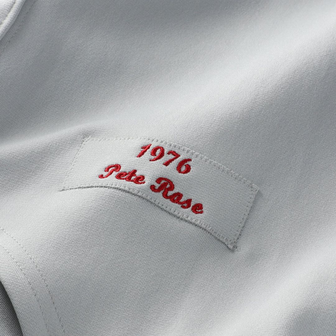 Cincinnati Reds Pete Rose Mitchell & Ness 1976 Authentic Jersey - Gray