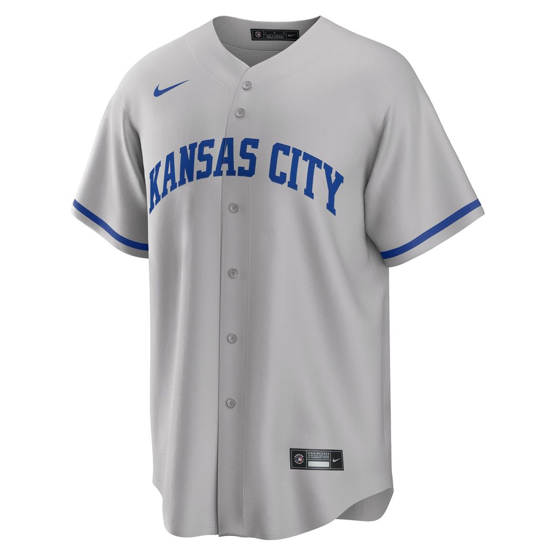 Kansas City Royals Nike Road Replica Team Jersey - Gray