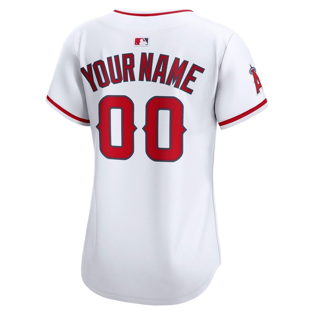 Los Angeles Angels Nike Women's Home Limited Custom Jersey - White