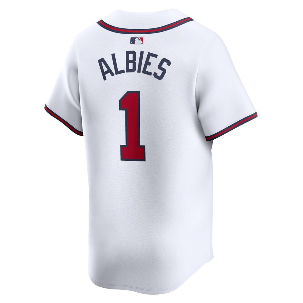 Atlanta Braves Ozzie Albies Nike Home Limited Player Jersey - White