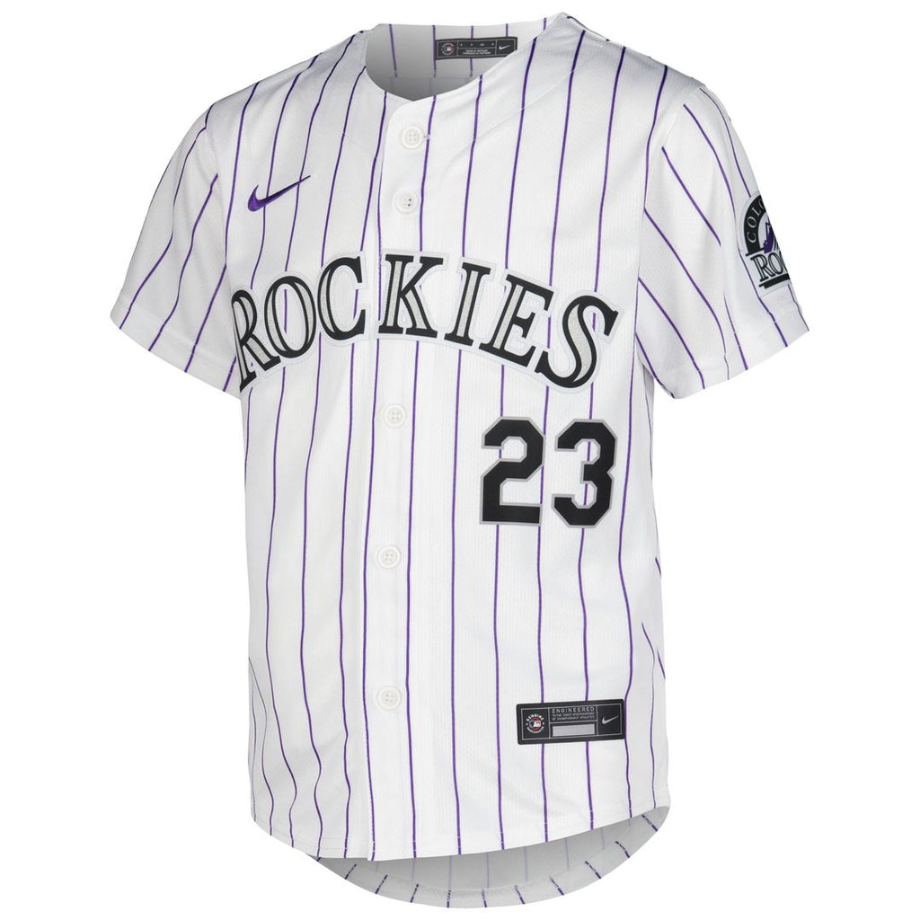 Colorado Rockies Kris Bryant Nike Youth Alternate Limited Player Jersey - Purple