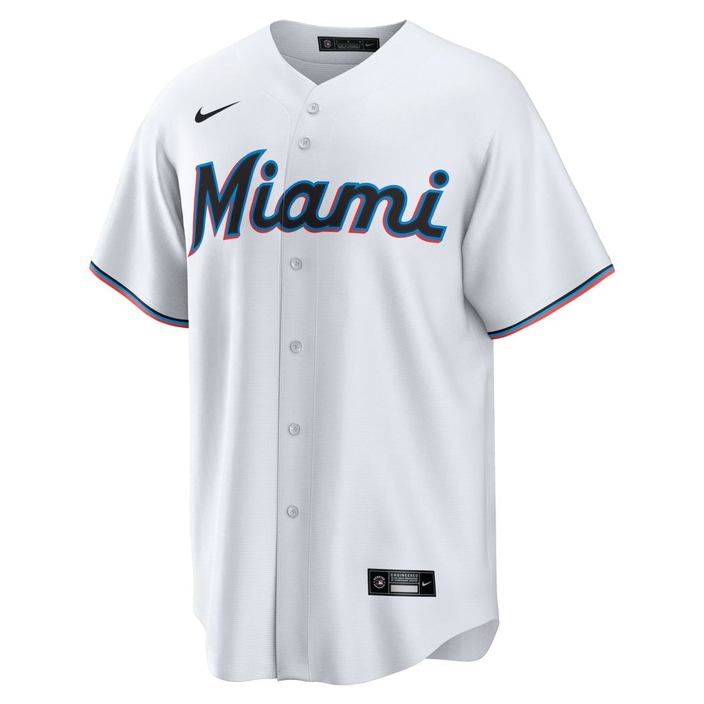 Miami Marlins Kyle Stowers Nike Home Replica Jersey - White