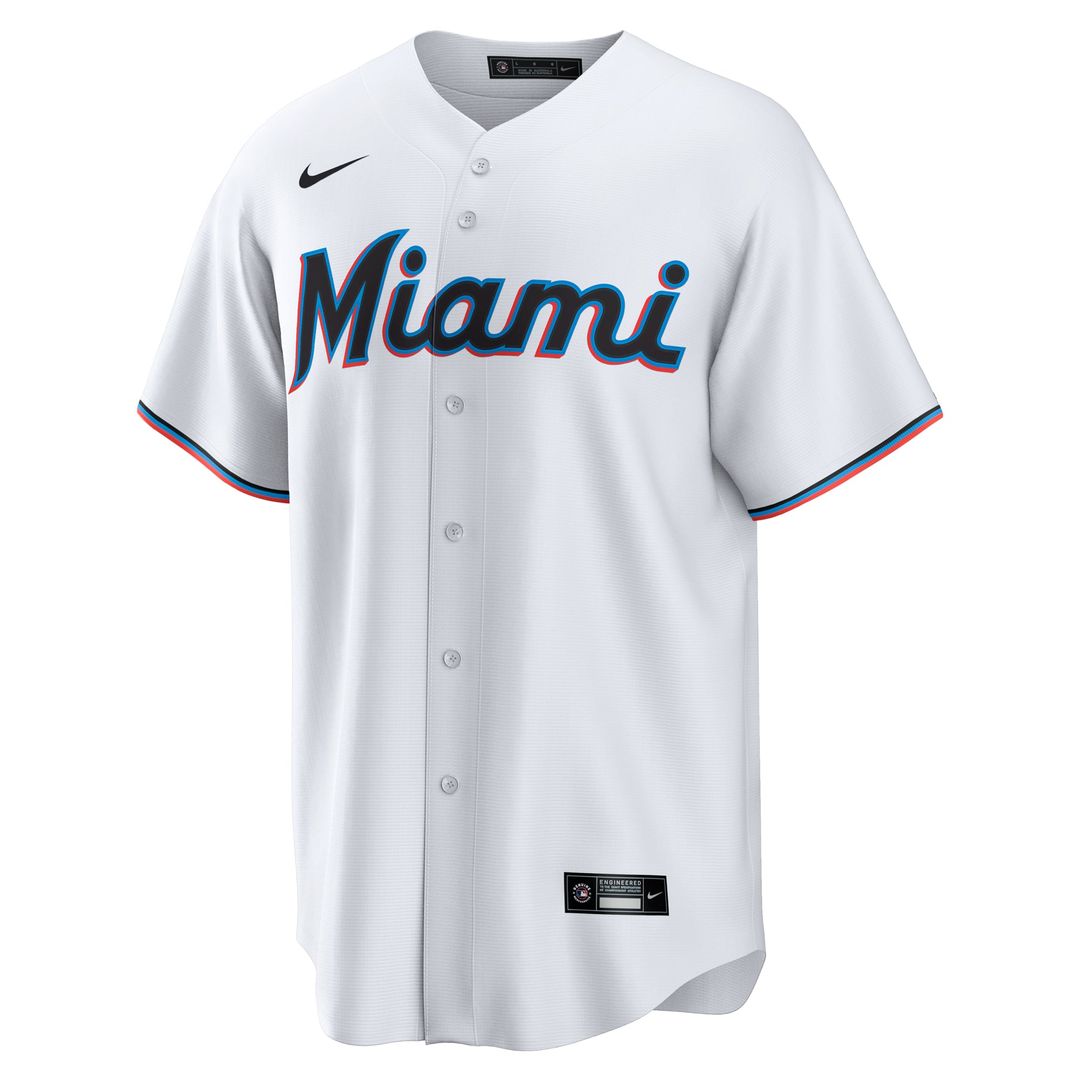 Miami Marlins Kyle Stowers Nike Home Replica Jersey - White