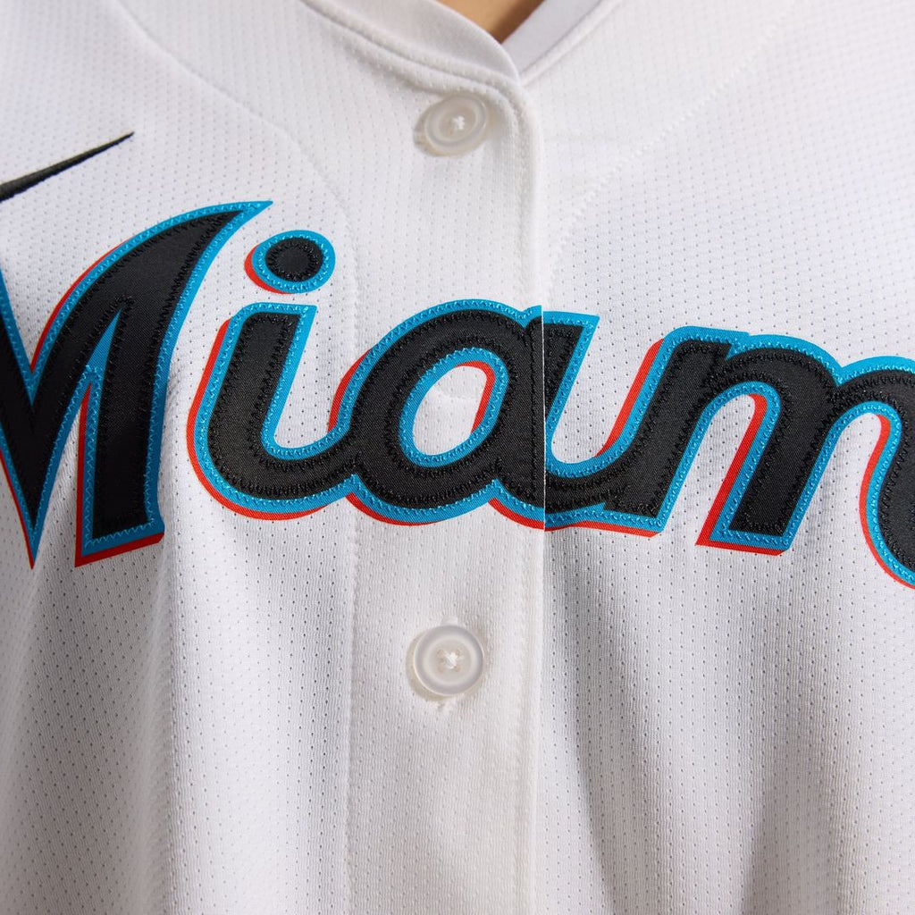 Miami Marlins Sandy Alcantara Nike Women's Home Limited Player Jersey - White