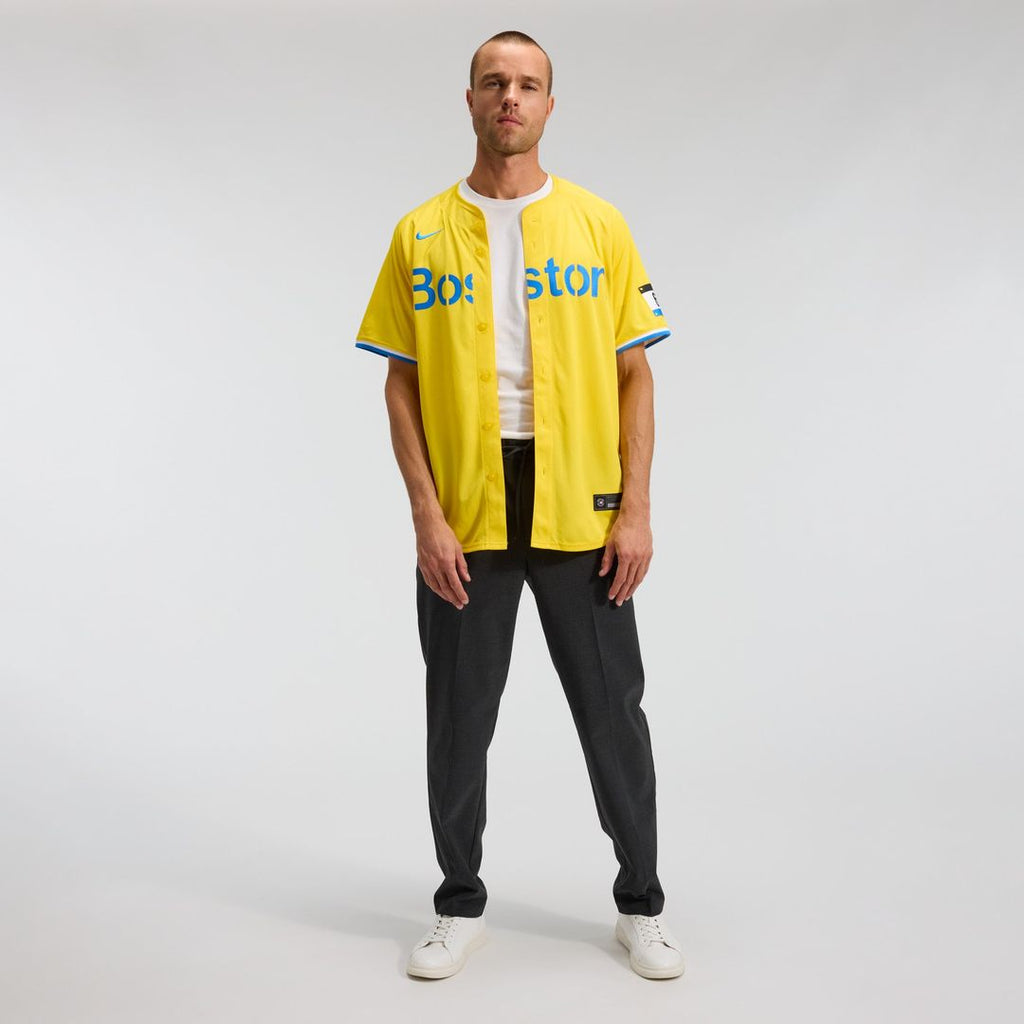 Boston Red Sox Nike City Connect Limited Jersey - Gold