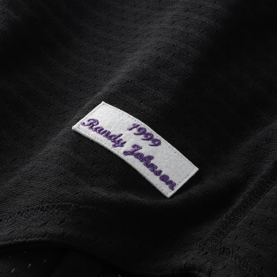 Arizona Diamondbacks Randy Johnson Mitchell & Ness Cooperstown Mesh Batting Practice Button - Up Jersey - Black