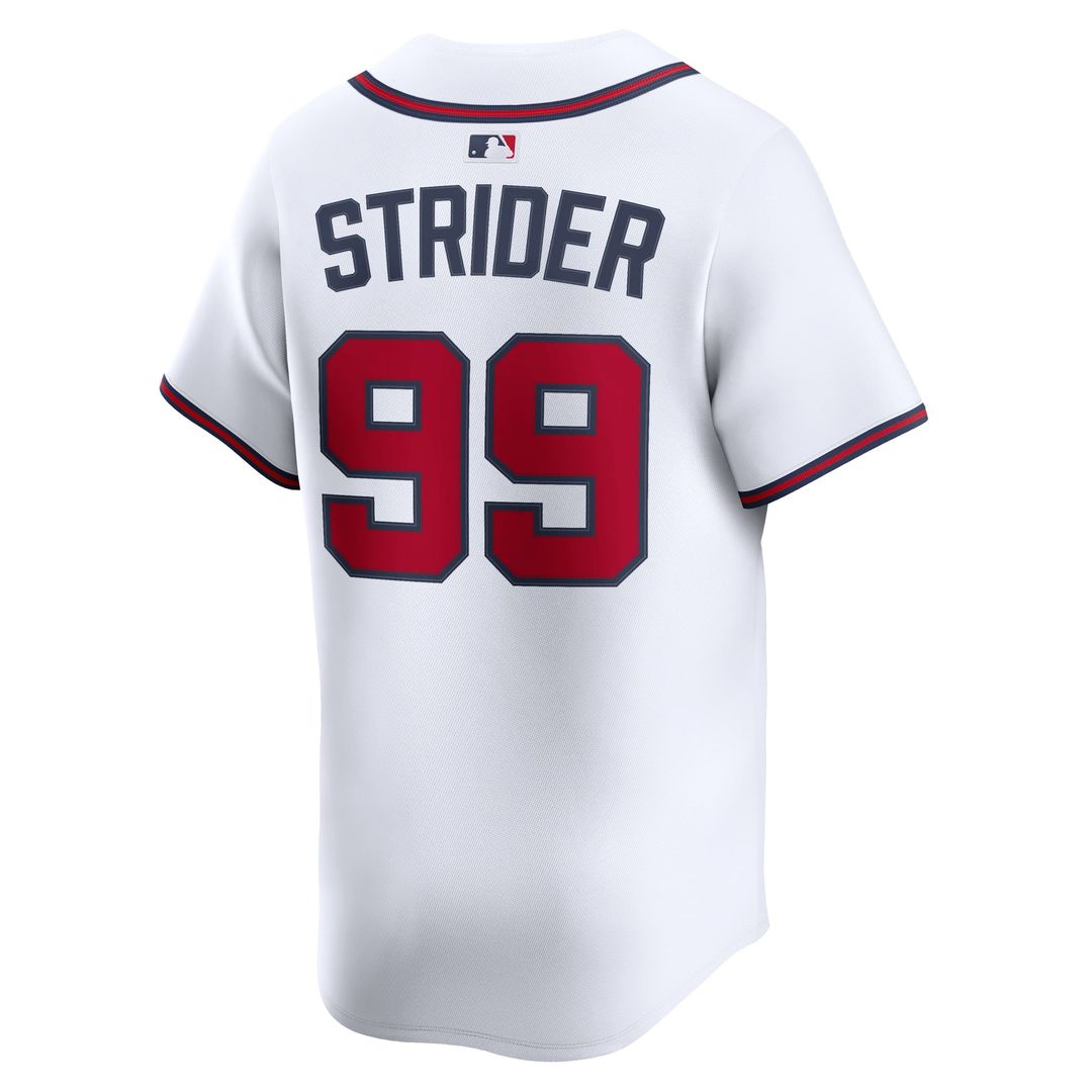 Atlanta Braves Spencer Strider Nike Home Limited Player Jersey - White