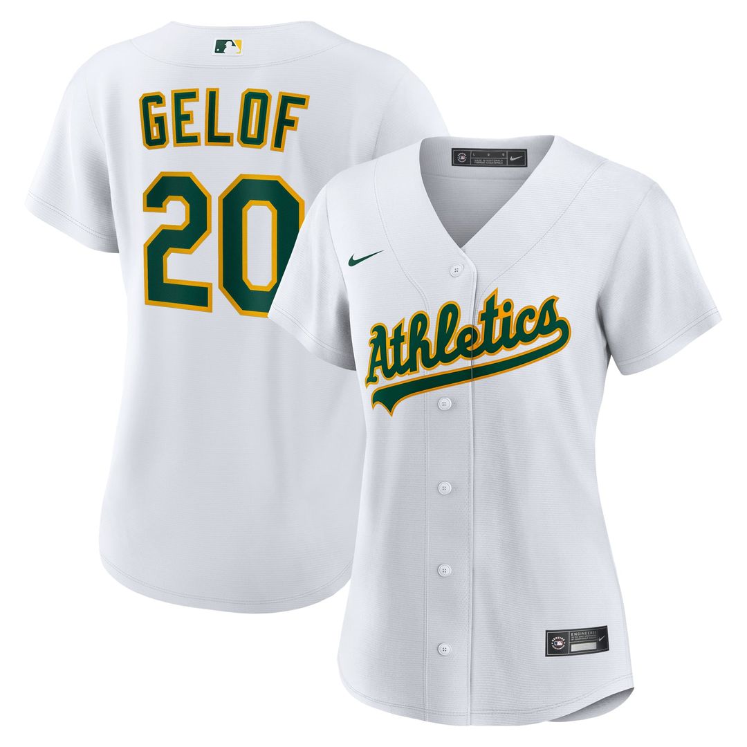 Athletics Zack Gelof Nike Women's Home Replica Player Jersey - White
