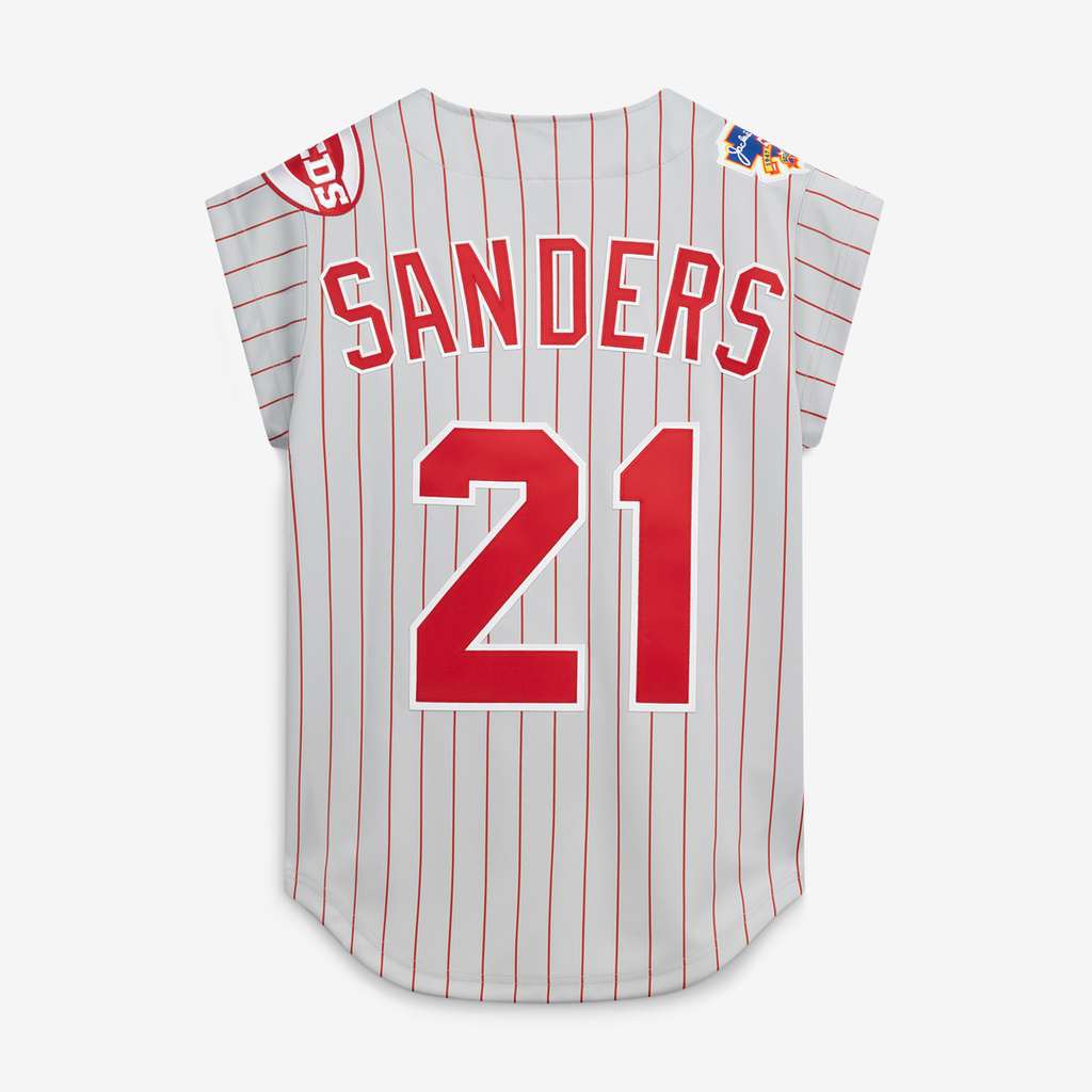 Cincinnati Reds Deion Sanders Mitchell & Ness 1997 Authentic Jersey - Gray