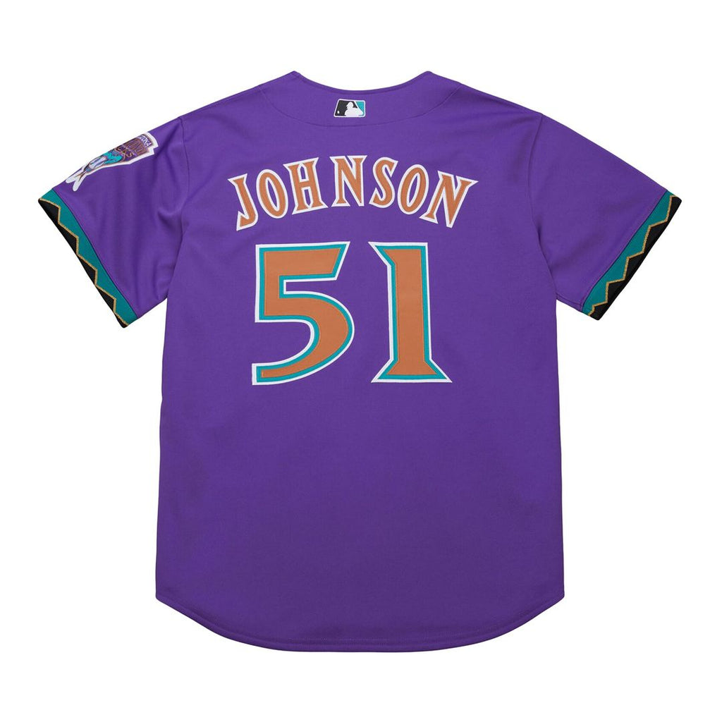 Arizona Diamondbacks Randy Johnson Mitchell & Ness 2000 Throwback Authentic Jersey - Purple
