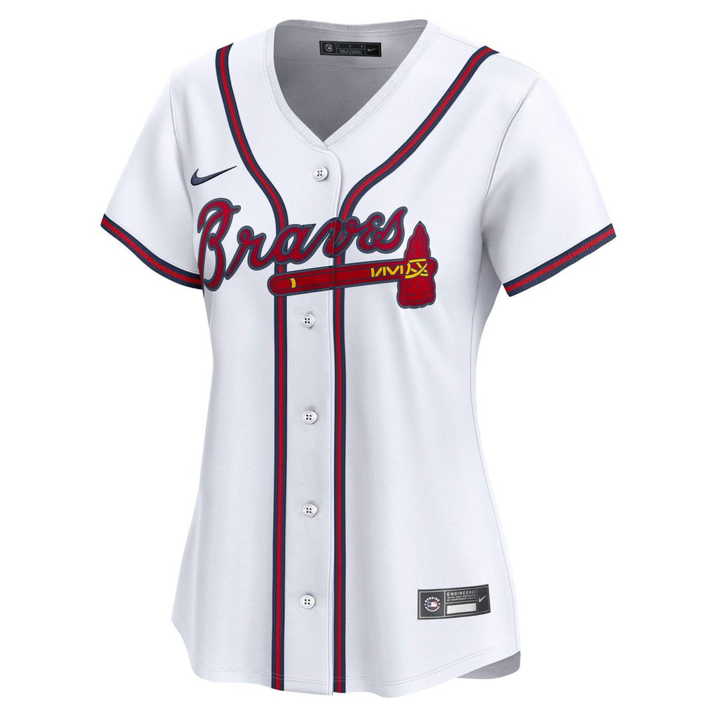 Atlanta Braves Nike Women's Home Limited Custom Jersey - White