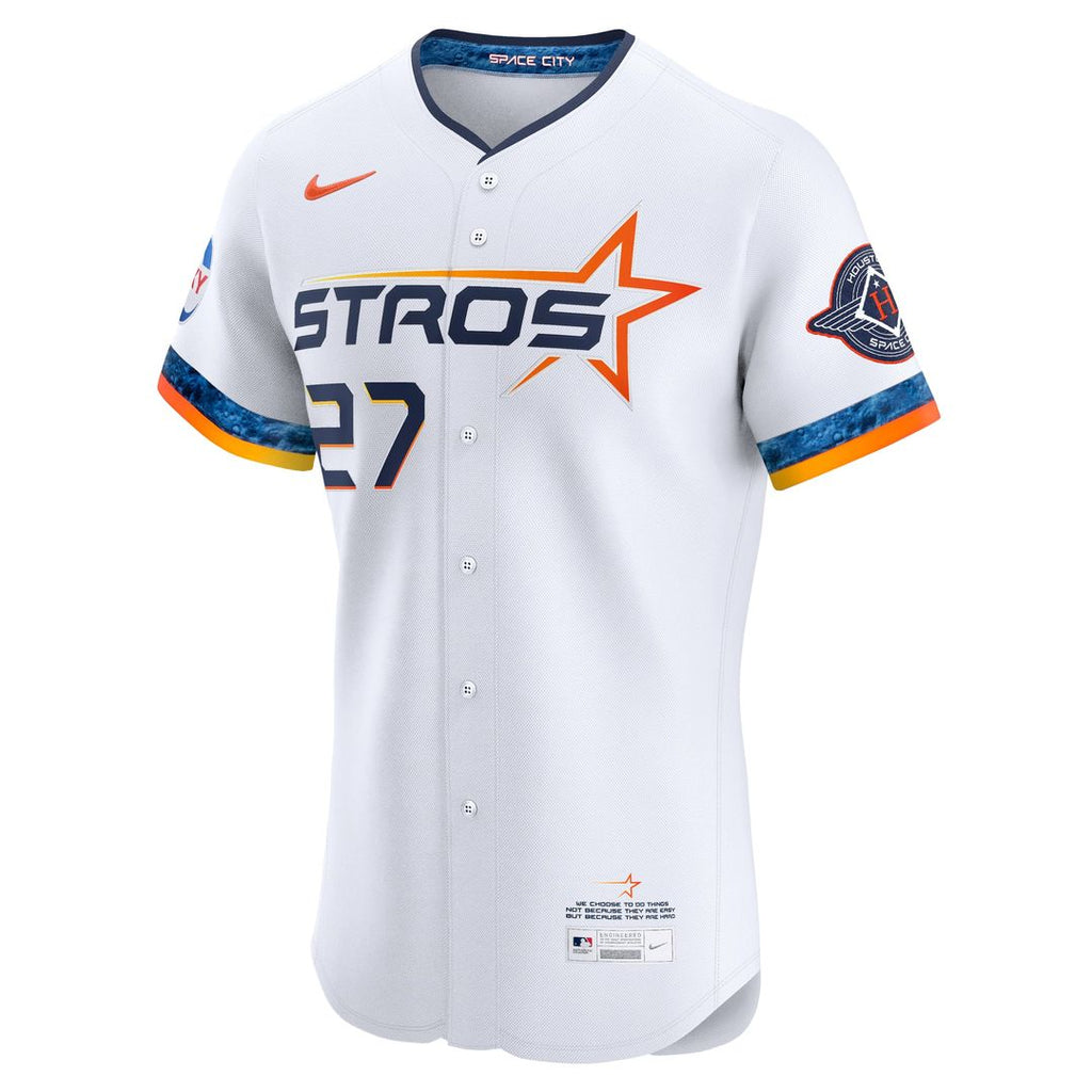 Houston Astros Jose Altuve Nike 2025 City Connect Elite Player Jersey - White