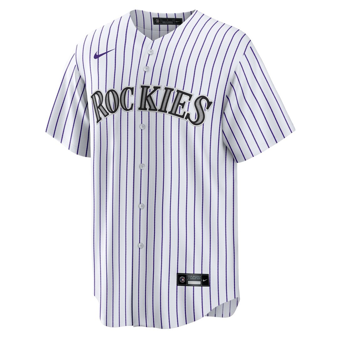 Colorado Rockies Tyler Freeman Nike Home Replica Jersey - White