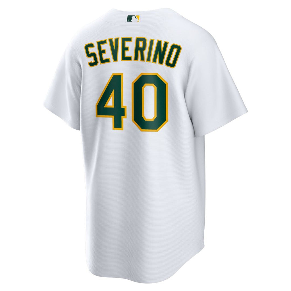 Athletics Luis Severino Nike Home Replica Jersey - White