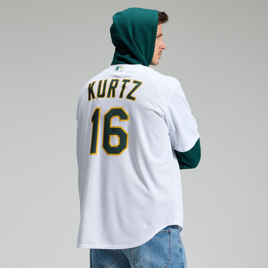 Athletics Nick Kurtz Nike Home Replica Player Jersey - White