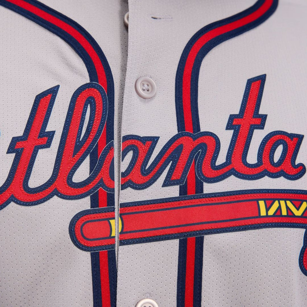 Atlanta Braves Ozzie Albies Nike Road Limited Player Jersey - Gray