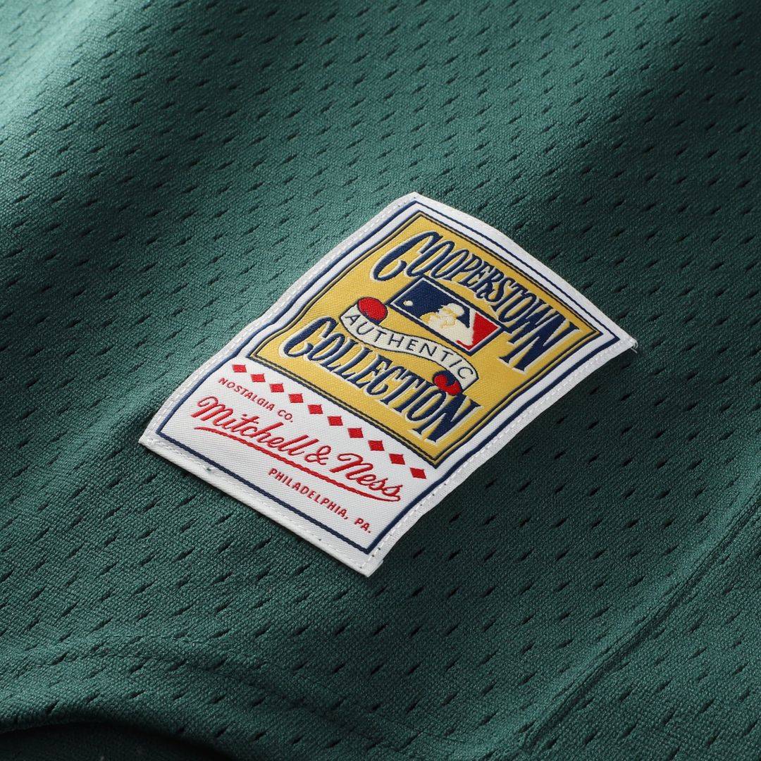 Athletics Rickey Henderson Mitchell & Ness Authentic Batting Practice Jersey - Green