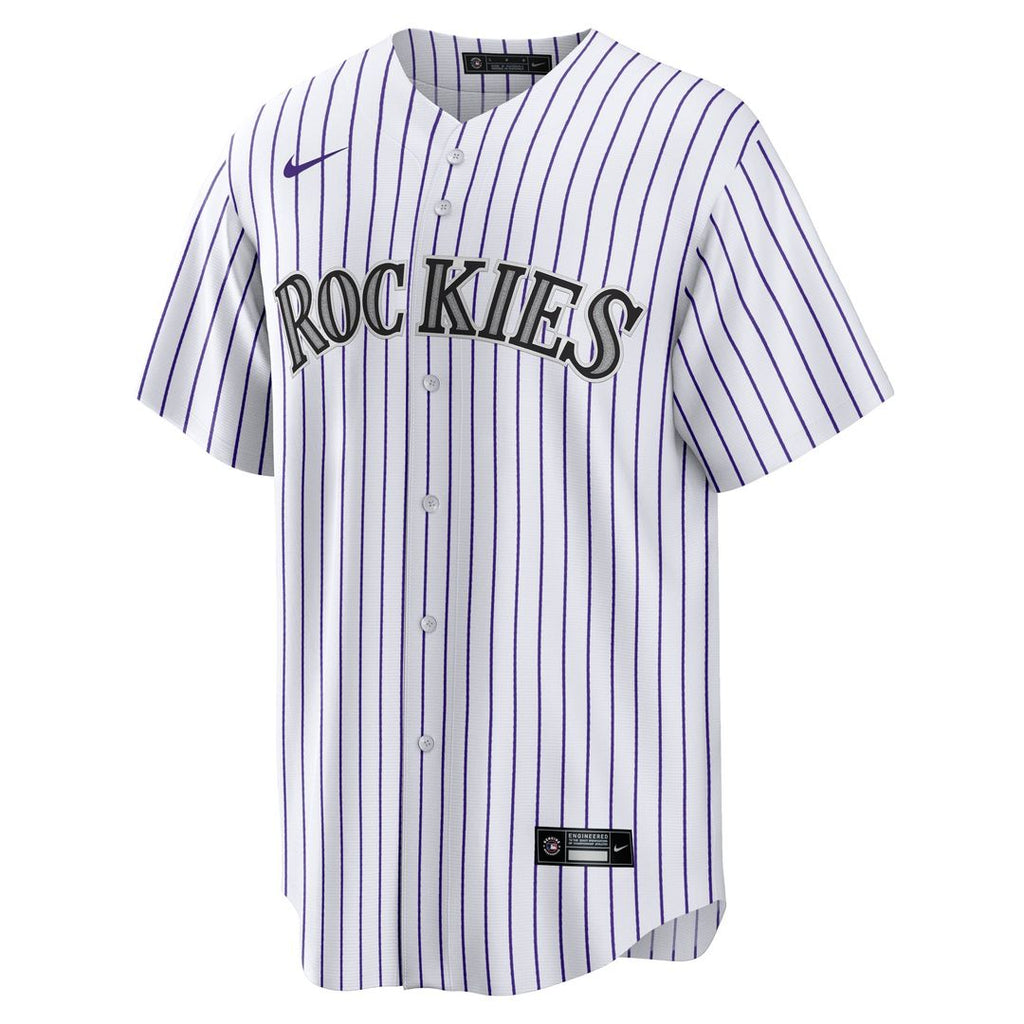 Colorado Rockies Jordan Beck Nike Home Replica Jersey - White