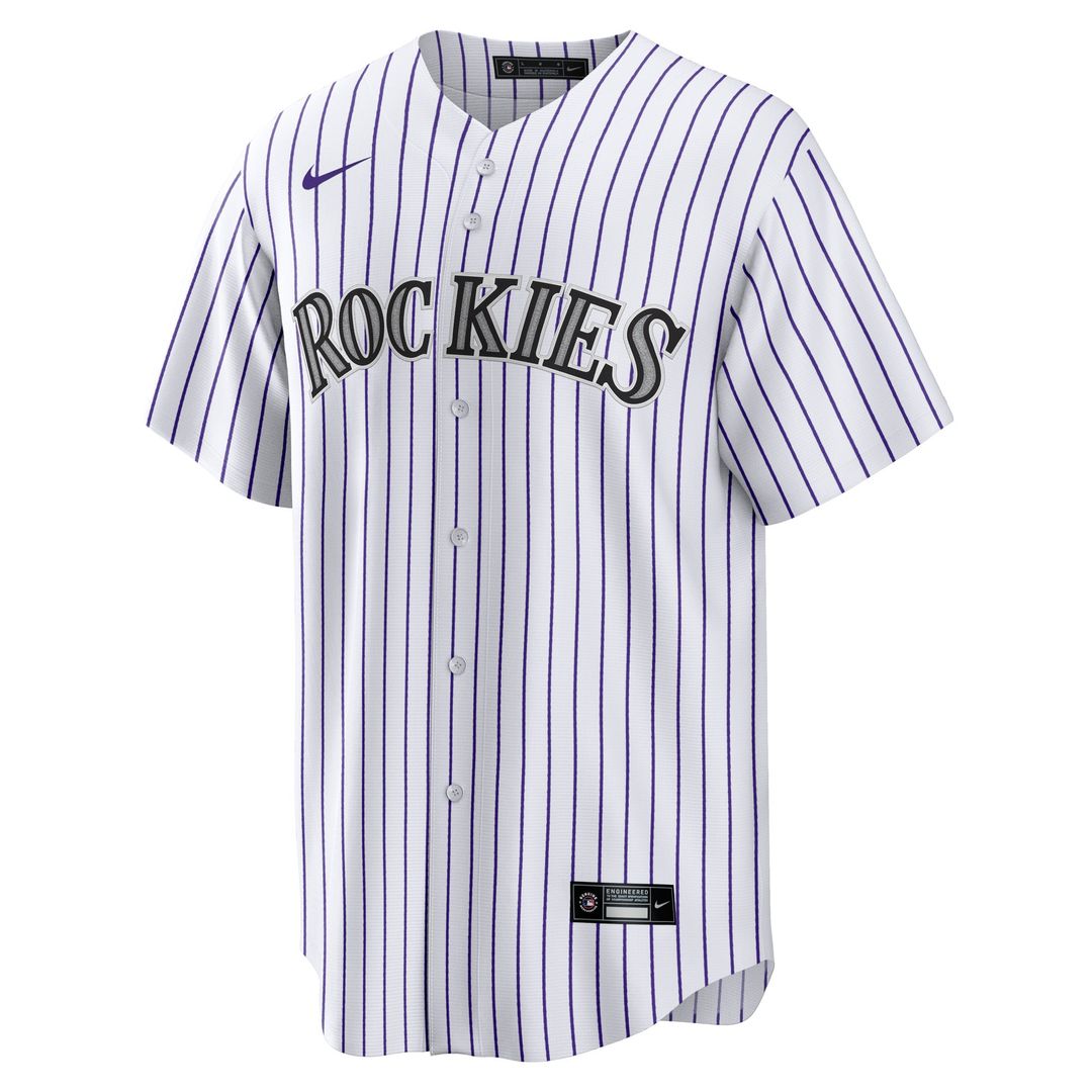 Colorado Rockies Jordan Beck Nike Home Replica Jersey - White